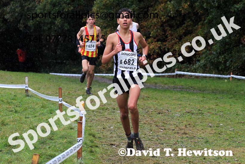 Mens Under-17s 2023 National Cross Country Relays, Berry Hill Park, Mansfield.  Photo: David T. Hewitson/Sports for All Pics